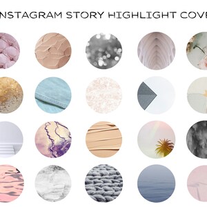 40 Instagram Highlight Covers Pink Instagram Icons Blue - Etsy