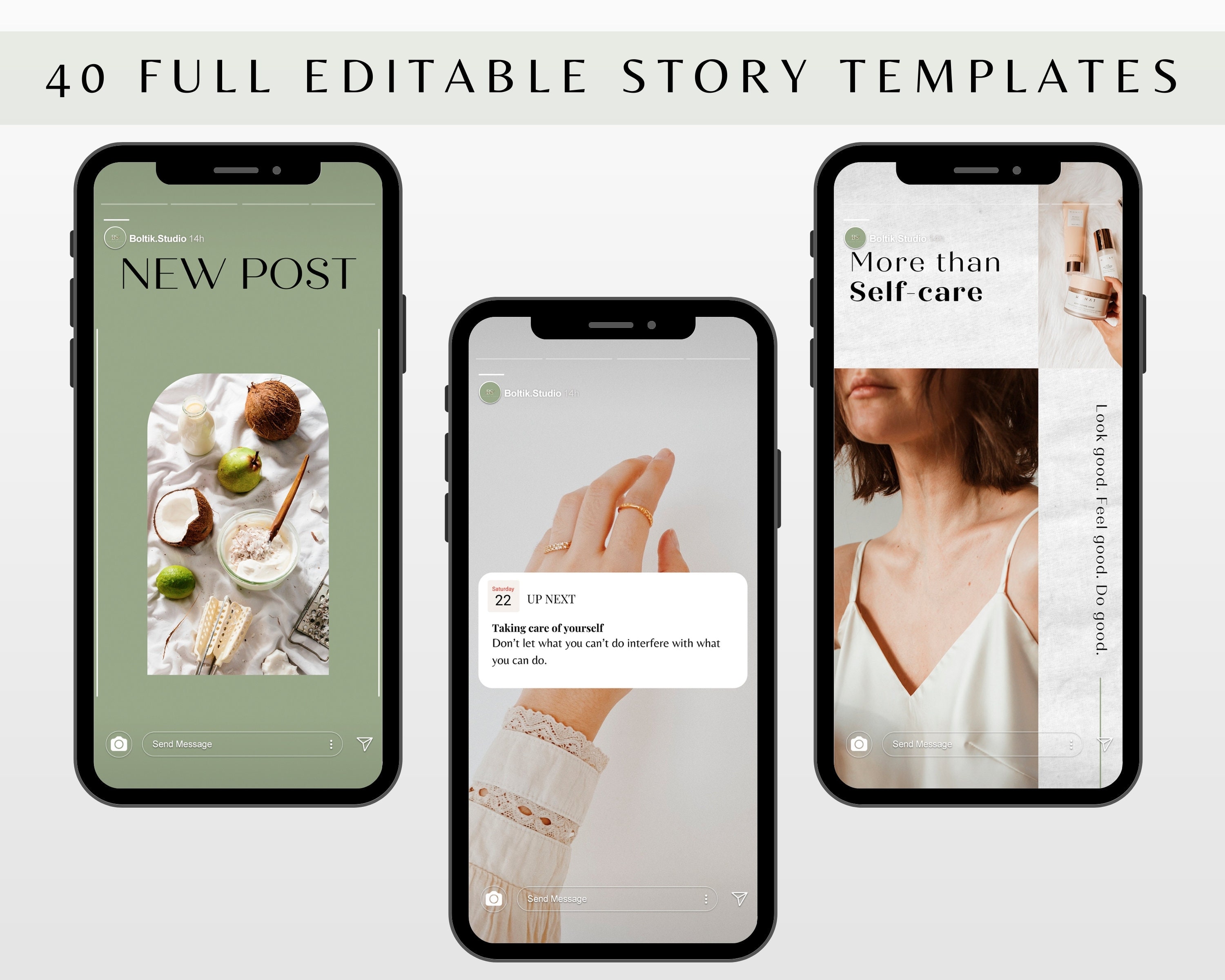 Editable Instagram Branding Kit, Instagram Post Templates for Canva ...
