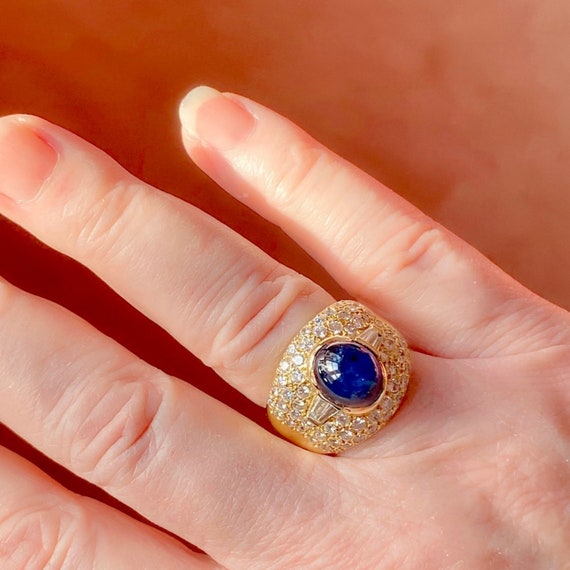 Cabochon Sapphire Ring – J Albrecht Designs