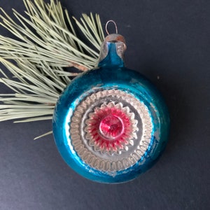 Vintage Christmas ornaments glass balls Snowflakes Christmas tree hanging decor miniature ornament
