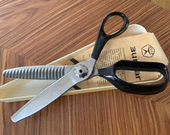 In original box, Vintage Zigzag scissors, Zig-zag scissors Photo trimming tool, Scissors for decoration, Figured Scissors