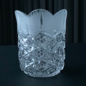 Vintage Glass Vase the 90s Heavy glass vase