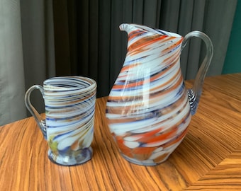 ceramica LAMAGAハンドペイントヴィンテージピッチャー ceramica