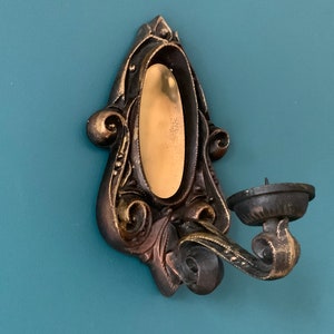 Vintage Wall Candle Holder Retro Metal Wall Sconce USSR the 80s/candlestick holders