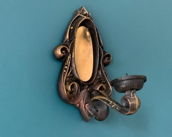 Vintage Wall Candle Holder Retro Metal Wall Sconce USSR the 80s/candlestick holders