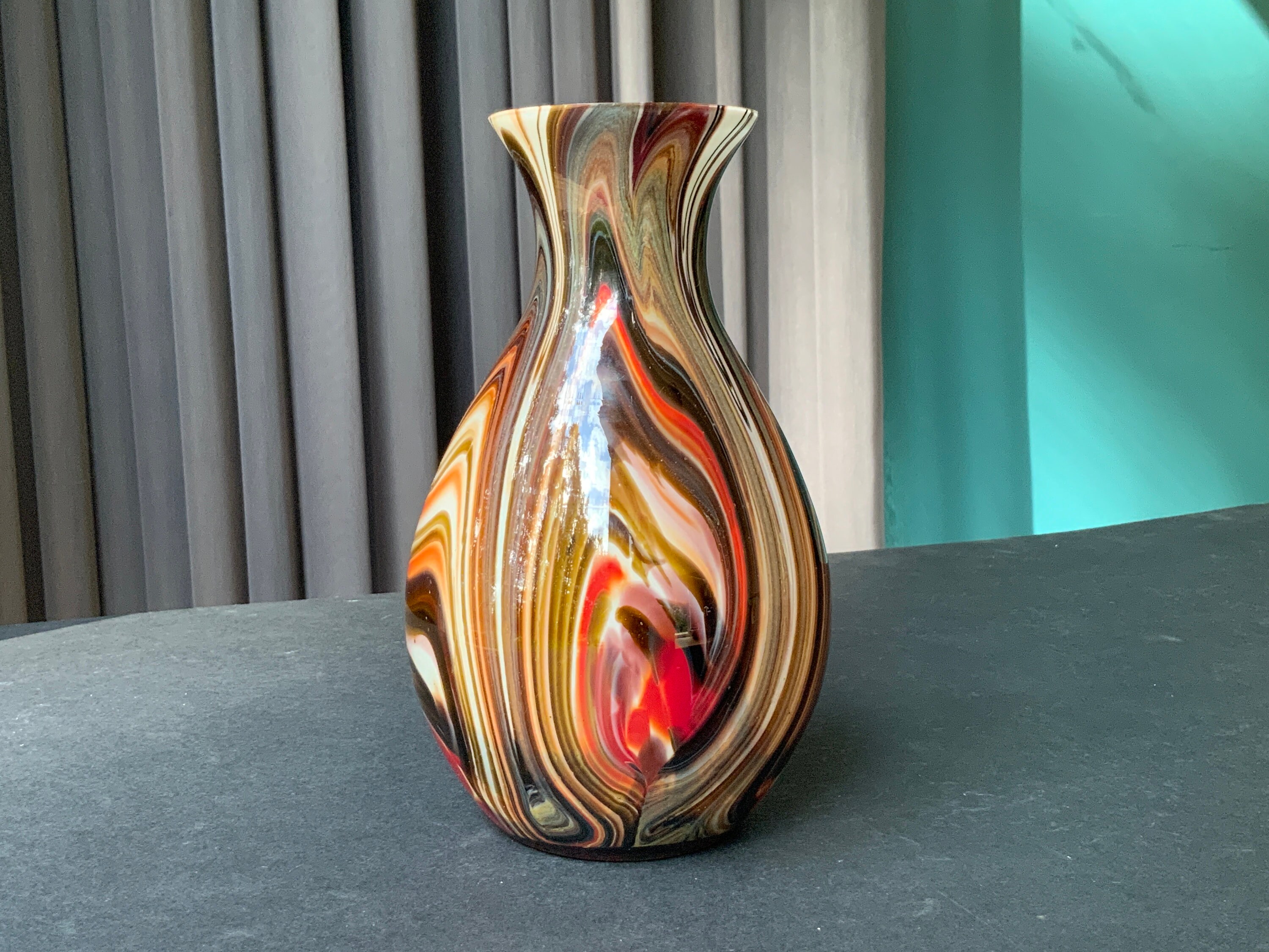 Handmade Multi-color Glass Vase: Vintage USSR Decor - Etsy