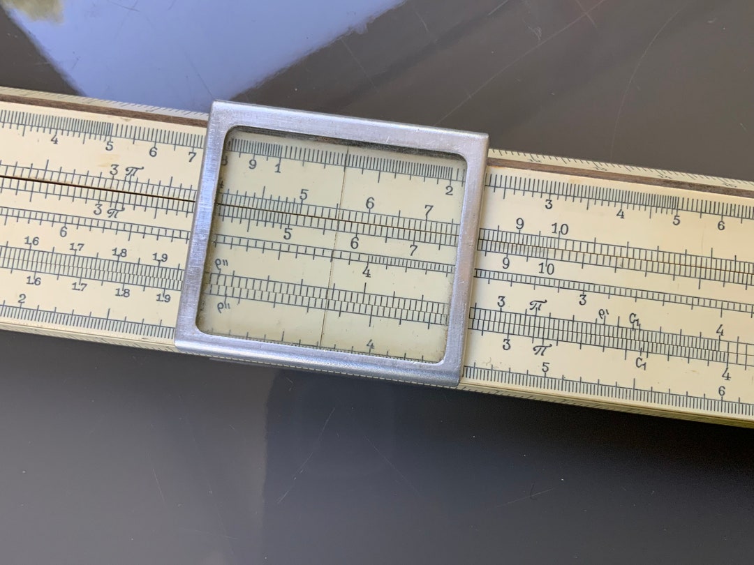 Slide Rule Plastic Logarithm Rule the 1980s, Soviet Vintage Logarithmic ...