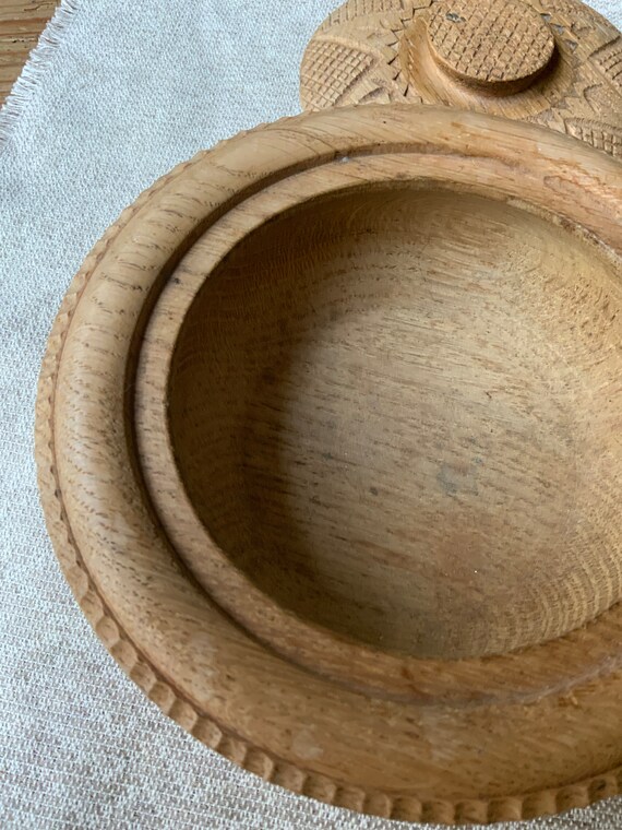 Oak natural. WOODEN BOX Carved Handmade Latvian V… - image 10