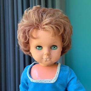 Big Germany (former GDR) vintage doll - USSR doll - Collectible doll - 1960s-1970s Sleep Eyes