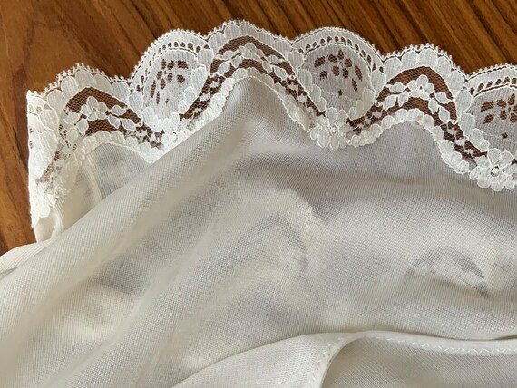 used Vintage soviet underwear petticoat, white co… - image 10