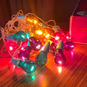 Vintage Soviet USSR glass lights ornaments for Christmas Tree.