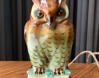 Vintage Westmoreland Glass Owl Fairy Lamp - Etsy