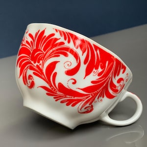 Lomonosov LFZ Imperial Porcelain  Blue Vintage Cup, Mug, 8.4oz, High-Quality Tableware,