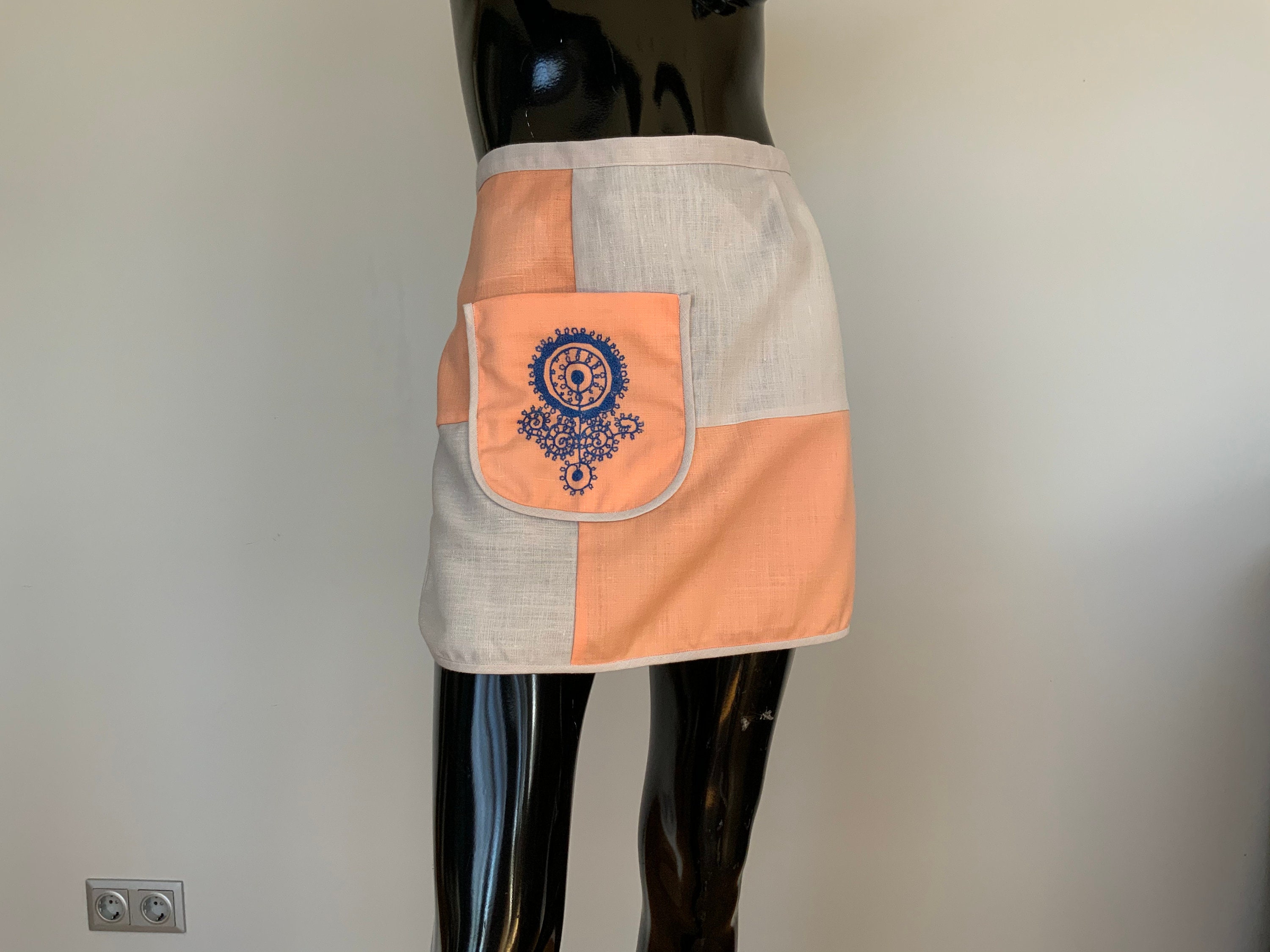 Vintage Apron With Embroidery,style of 60s, Mother Day Gift. - Etsy