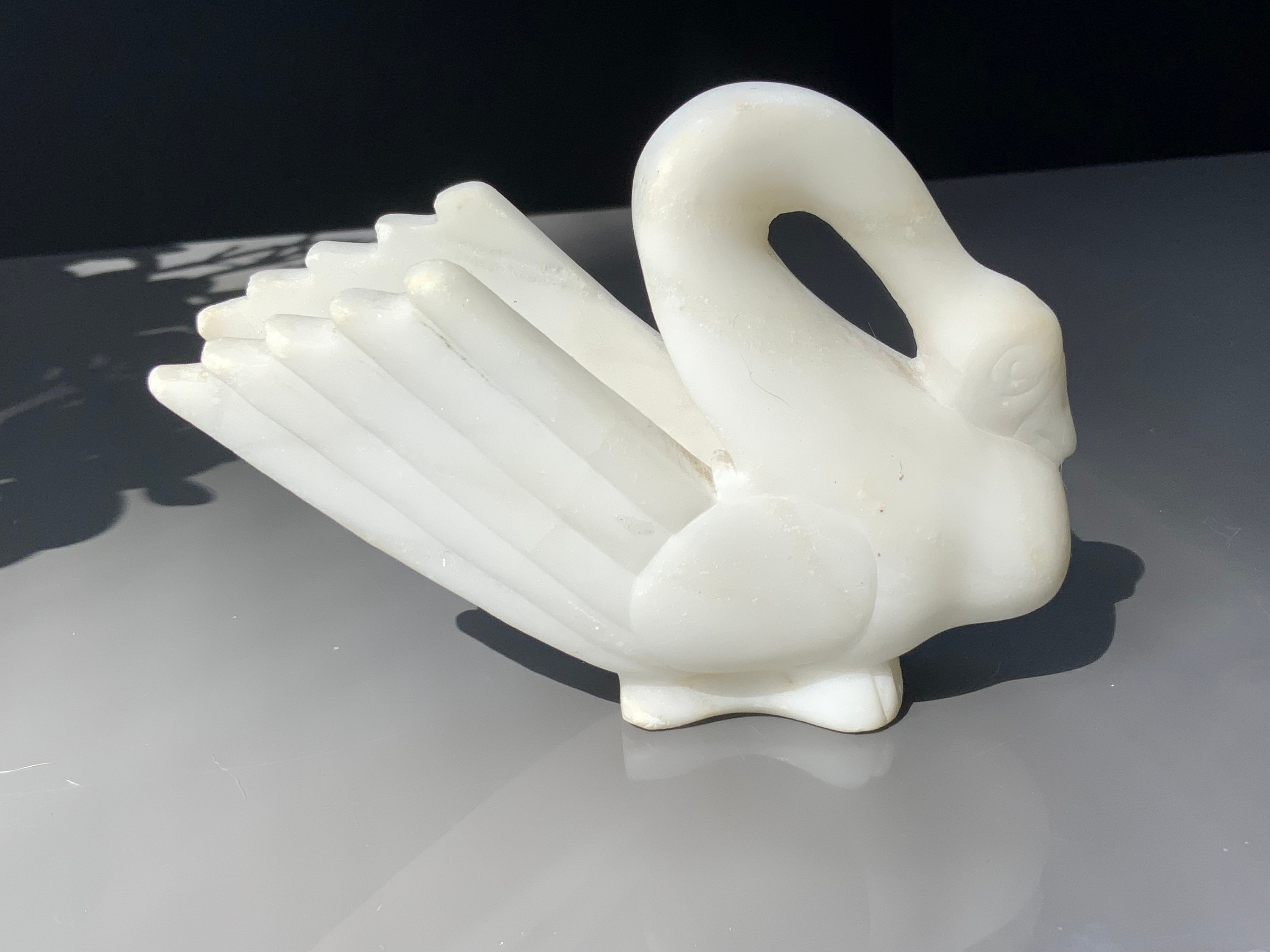MOJO – Statuetta Cigno Medio Modello 387065 – Animale Realistico Dipinto A Mano, Collezionabile, 9 X 6,5 Cm