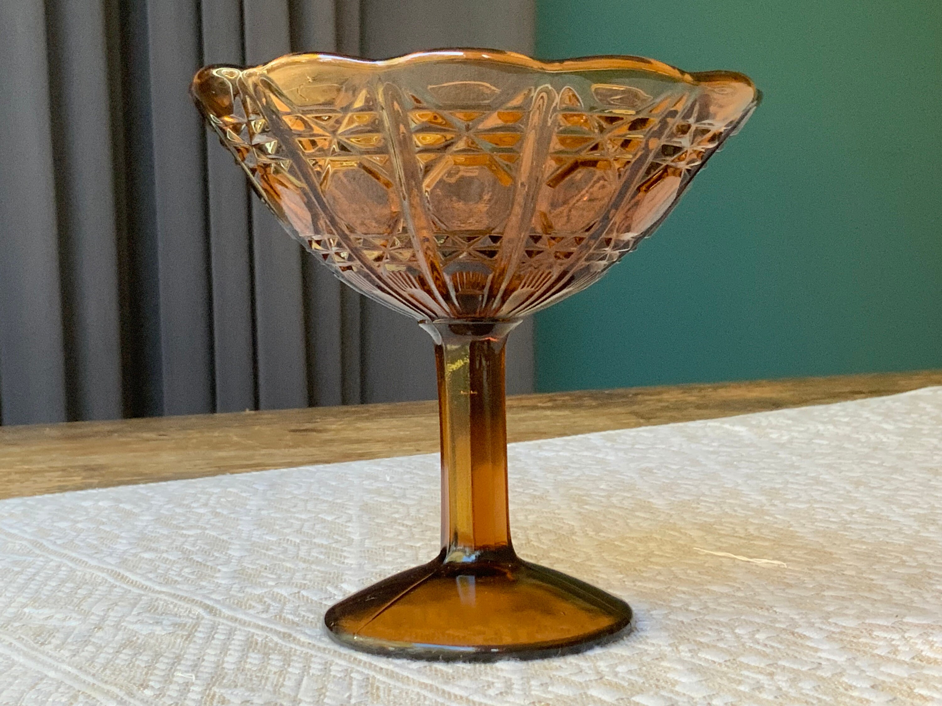 ヴィンテージ　ガラス　アイスコーン　花瓶 ヴィンテージ ガラス アイスコーン 花瓶