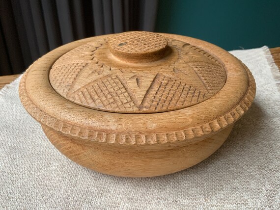 Oak natural. WOODEN BOX Carved Handmade Latvian V… - image 9