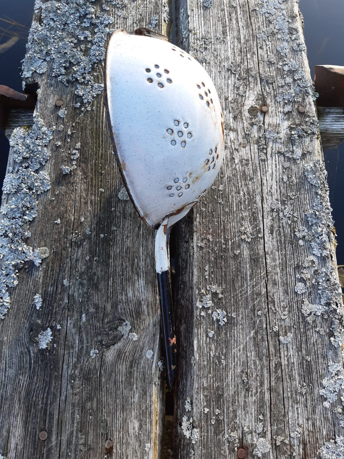 Vintage Enamel Colander, Rusty Farmhouse Kitchen Decor, USSR 1970s - Etsy