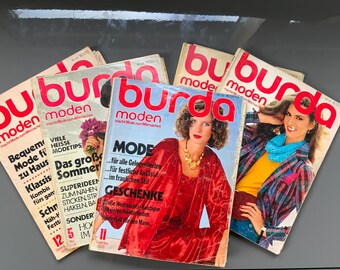 BURDA MODEN 1970年3冊セット 型紙付 ドイツ ジャンクジャーナル BURDA MODEN 1970年3冊セット 型紙付 ドイツ ジャンクジャーナル