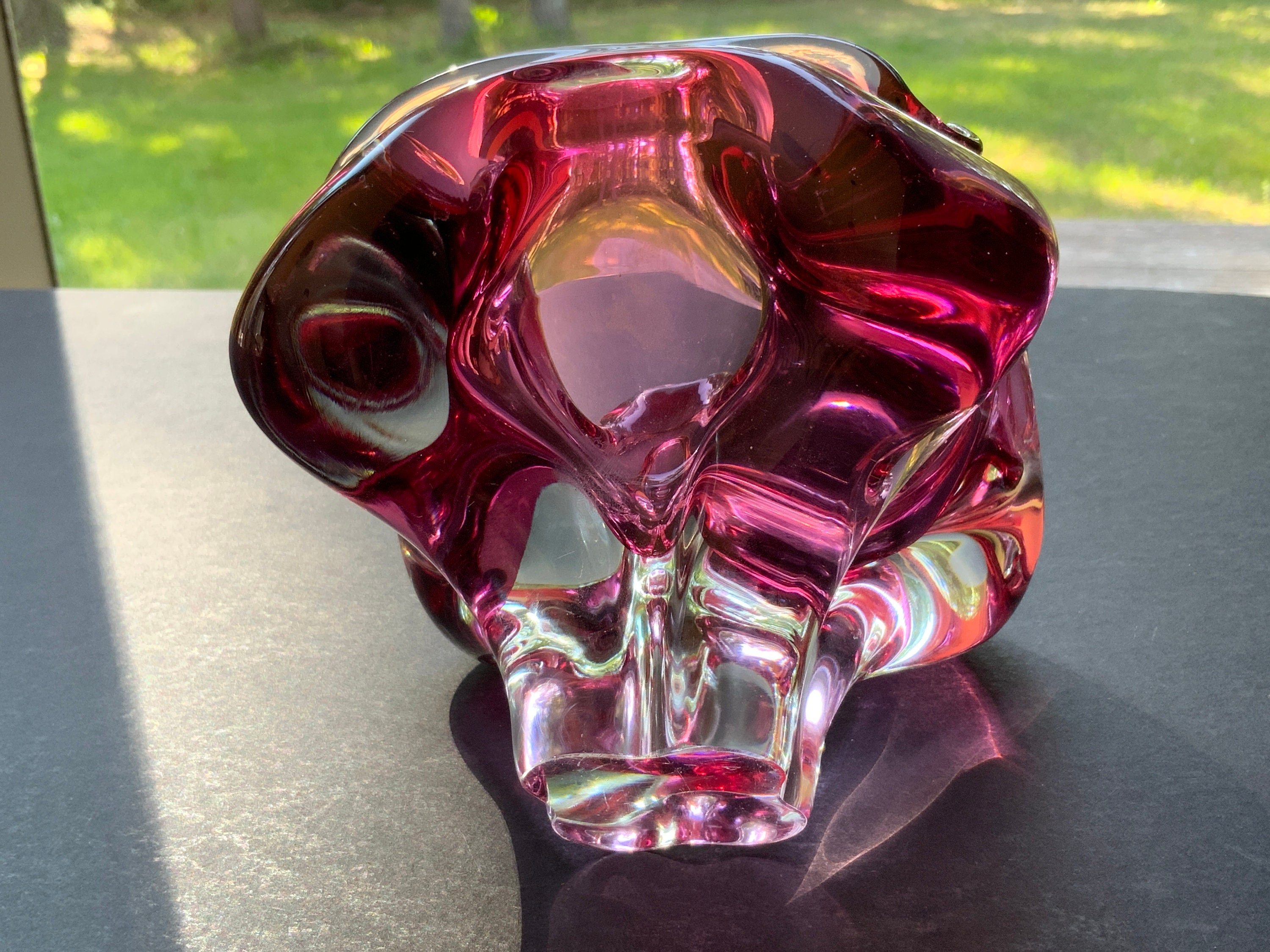 BOHEMIA　GIASS　MAIA BOHEMIA GIASS MAIA Bohemian Glass Ashtray by Bohemia Crystal