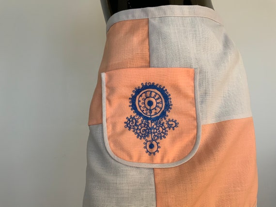Vintage Apron With Embroidery,style of 60s, Mother Day Gift. - Etsy