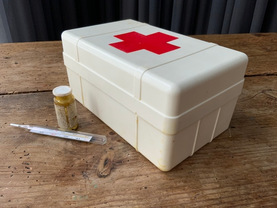 Vintage 70s Soviet First Aid Kit, Medical Red Cross Bag - Etsy
