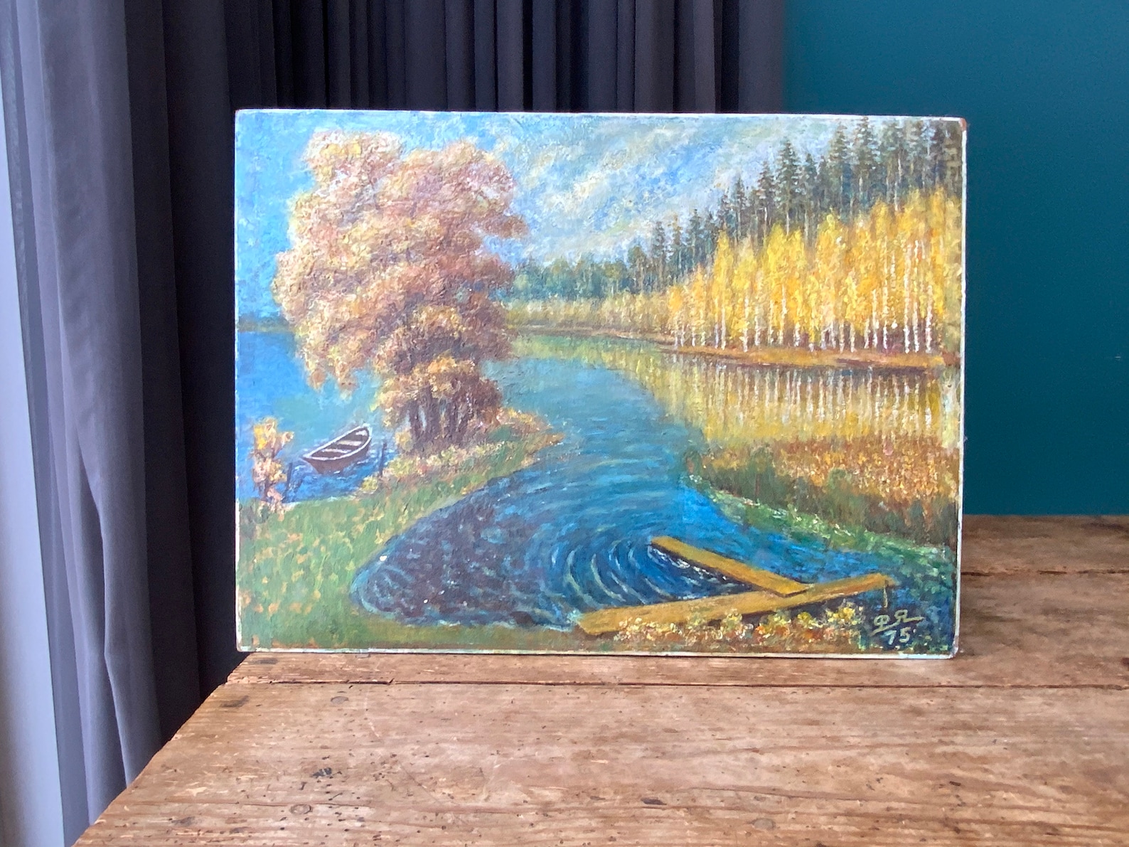 Oil Painting on Cardboard Original Artwork Illustration Etsy