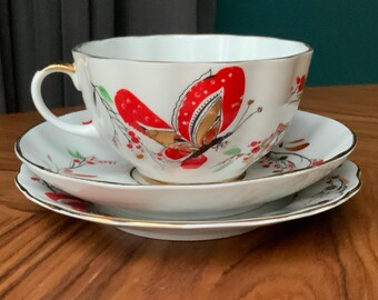 LFZ Porcelain 'butterfly Tea Time' Twenty-one Piece
