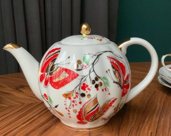 LFZ Porcelain 'butterfly Tea Time' Twenty-one Piece