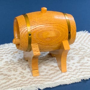 Houten minifust: Lets vintage bierbardecor