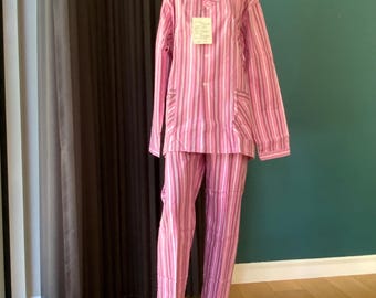 Unbenutzter, Herren-Baumwoll-PJ-Set, bequeme Nachtwäsche, zweiteiliger Nachtanzug, Loungewear 100% Baumwolle
