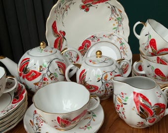 Vintage Lomonosov Imperial Porcelain Cobalt Net Tea Trio - Etsy