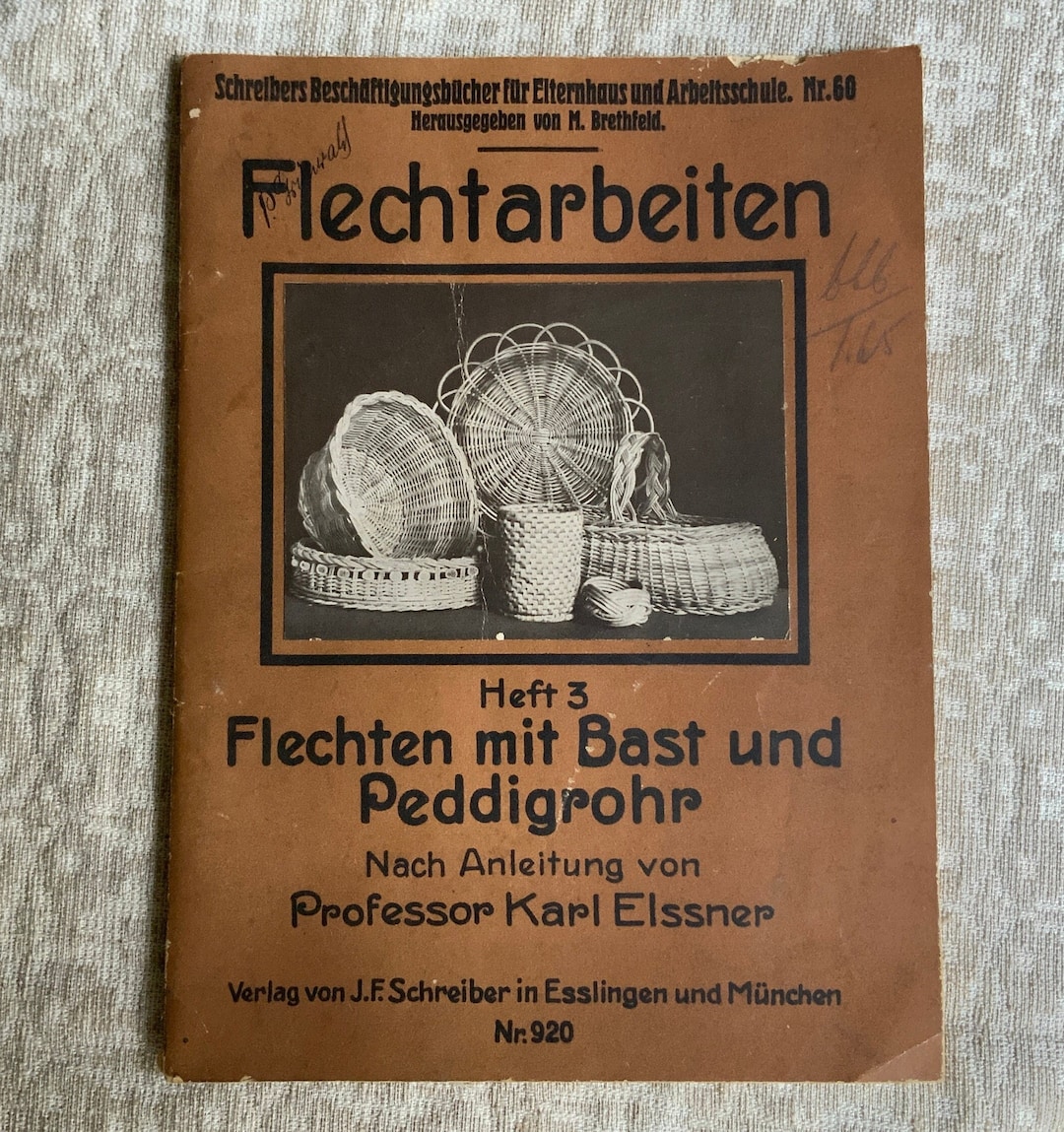 Weaving With Bast and Wickerwork Book - 1925 - Etsy