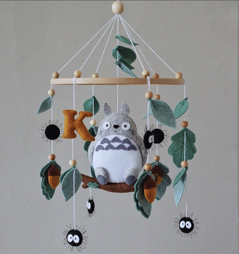 Anime Crib Mobile, Studio Ghibli Mobile for Nursery Decor, Baby