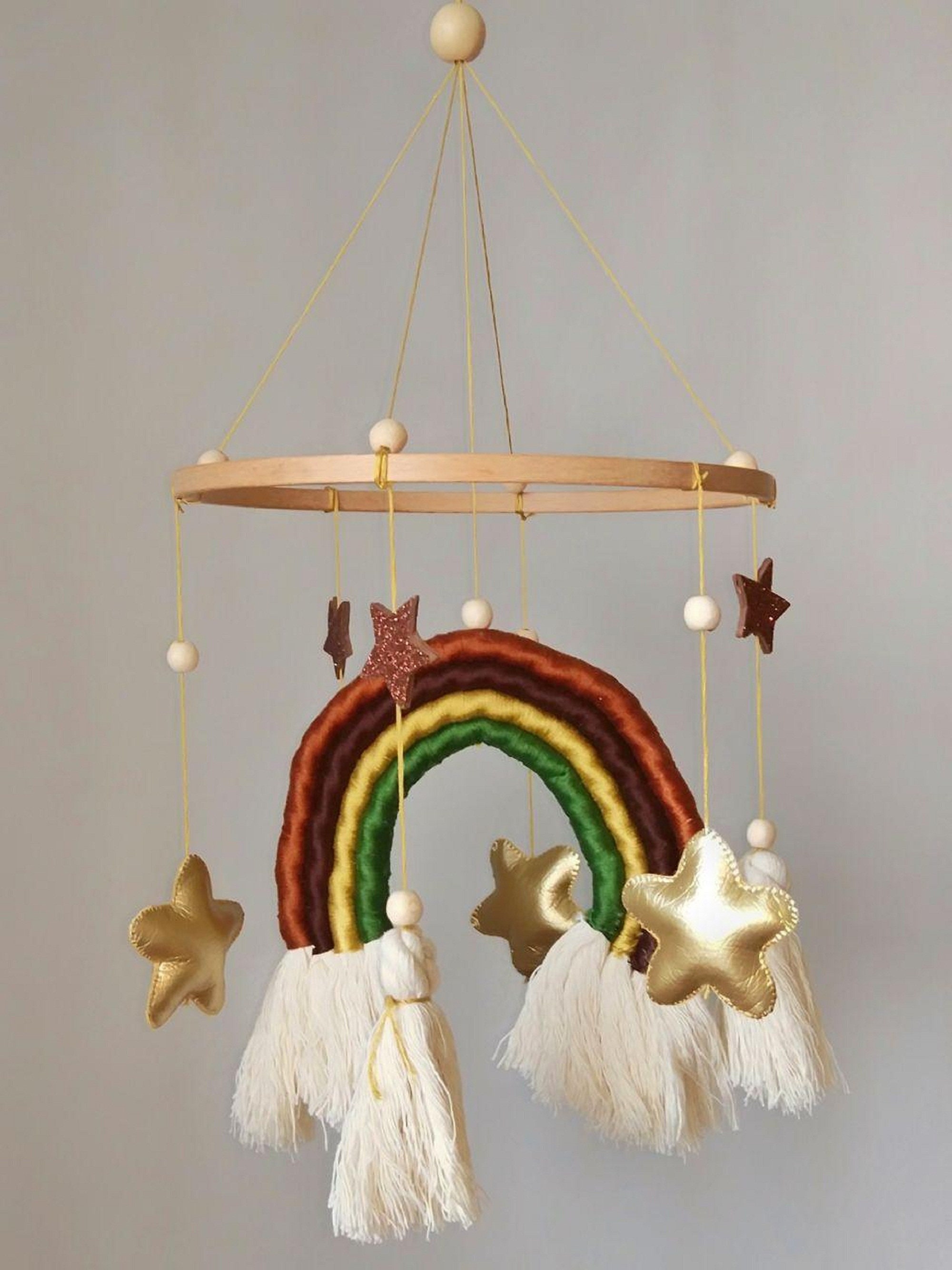 Unisex Rainbow Mobile Móvil Bebé Mobile Rainbow Rainbow Etsy