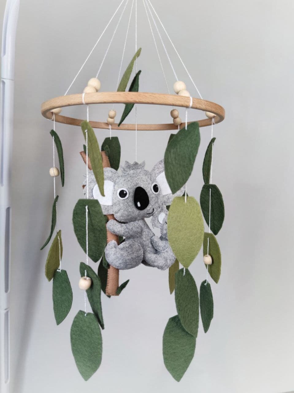 Koala Baby Mobile Koala Modern Mobile Boy Crib Mobile Girl Boy Etsy