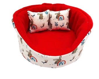 Guinea Pig Cuddle Cup Bunnies Pattern Chinchilla Hedgehog Bed