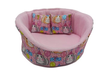 Guinea Pig Cuddle Cup Guinea Happy Birthday Pattern Chinchilla Hedgehog Bed Snuggle Bed Nest For Small Pets