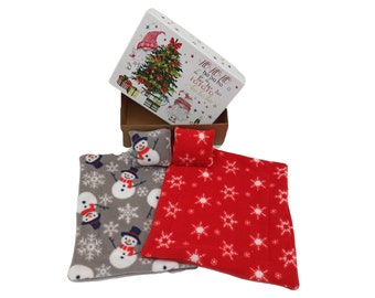 Set of 2 Pads for Guinea Pigs, Hedgehogs In a Xmas Box