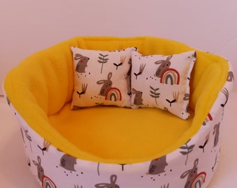 Guinea Pig Cuddle Cup Bunnies Pattern Chinchilla Hedgehog Bed