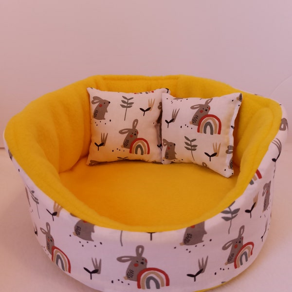 Guinea Pig Cuddle Cup Bunnies Pattern Chinchilla Hedgehog Bed