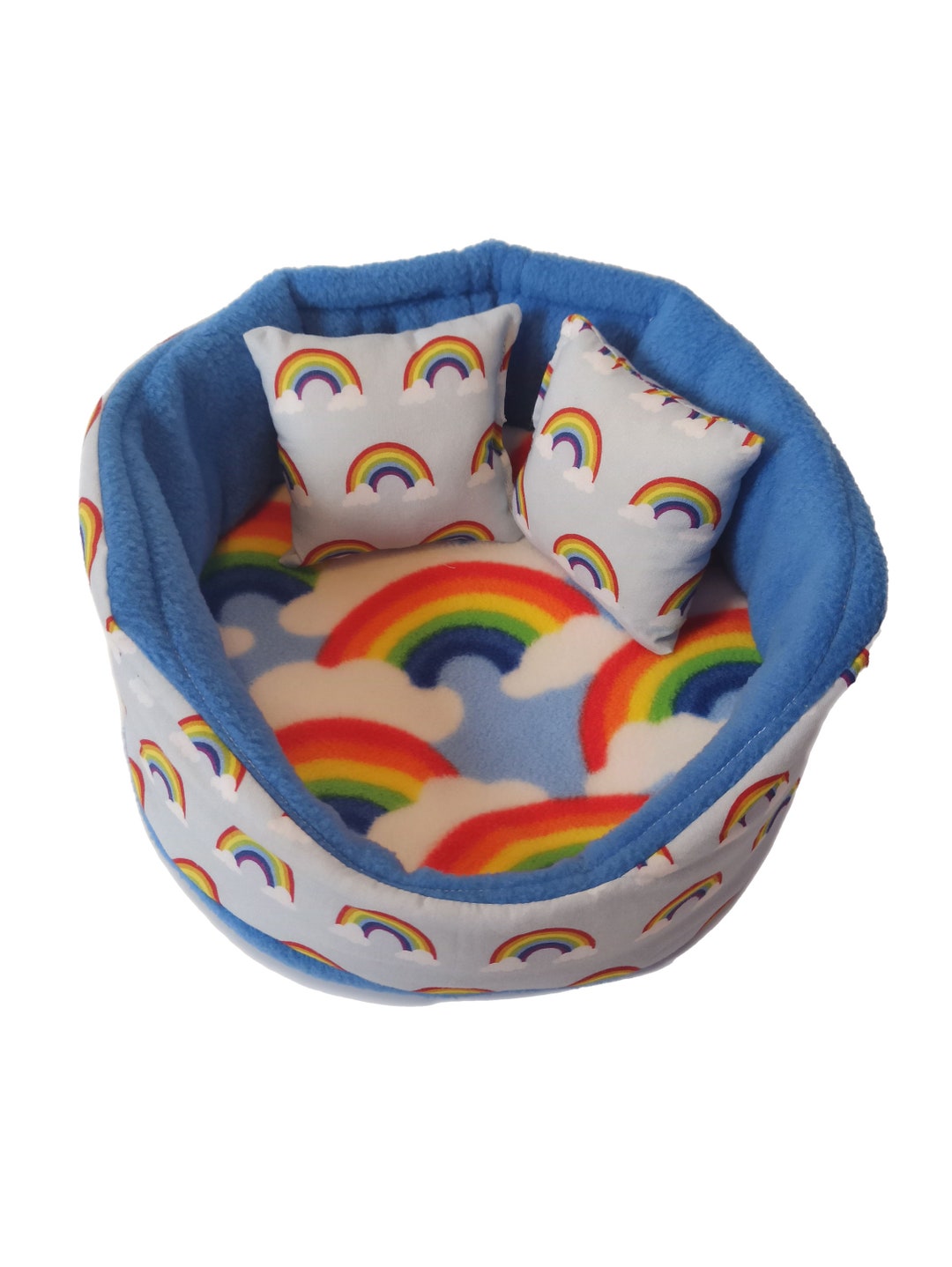 Guinea Pig Cuddle Cup Rainbow Pattern Chinchilla Hedgehog Bed Etsy