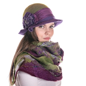 Cappello in feltro da donna, cappello invernale da donna, cappello in feltro da donna, cappello cloche invernale, cappello da donna in feltro di lana, cappello invernale da donna, cappello da donna in feltro, cappello di feltro