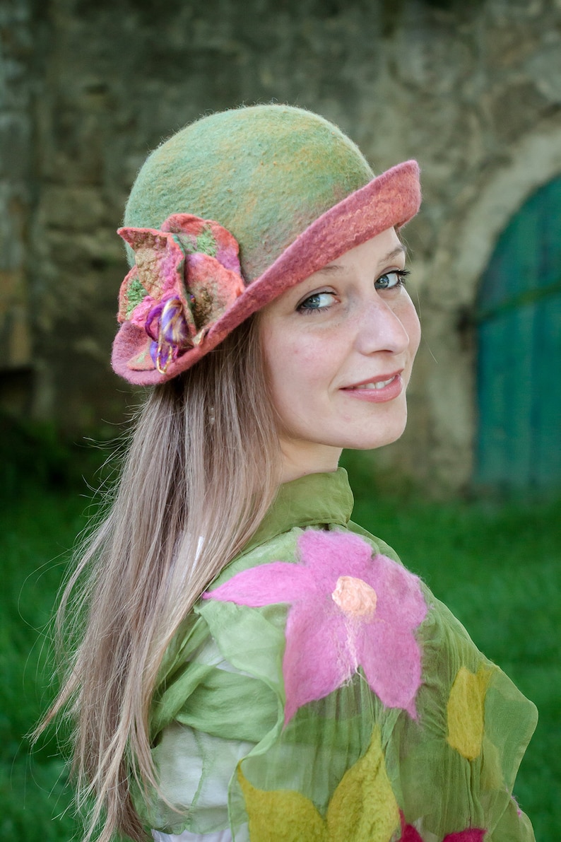 Buy Womens Felt Hat Winter Felted Hat Felted Wool Hat Felted Online in