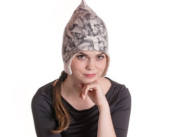Sauna hat Wool Felt for men women for banya red black vyshyvanka Ukrainian gift 795971886127 