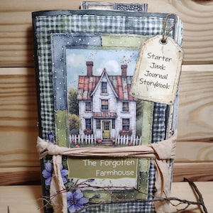 Handmade "The Forgotten Farmhouse" Junk Journal: DIY Starter with Surprise Ephemera