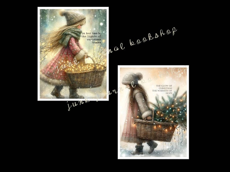 Whimsy Girl Christmas Poem Print: Glimmering Hope (digital Download) - Etsy