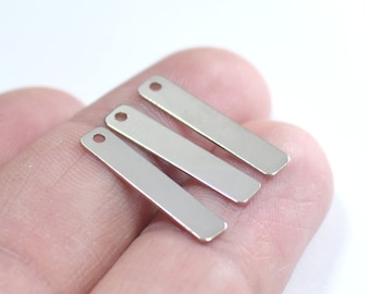 10 Pcs 15x15mm Rhodium Plated Pendant Flat Square Charm Rectangle Charm Square Blank Silver Plated Findings FRY103 FQC