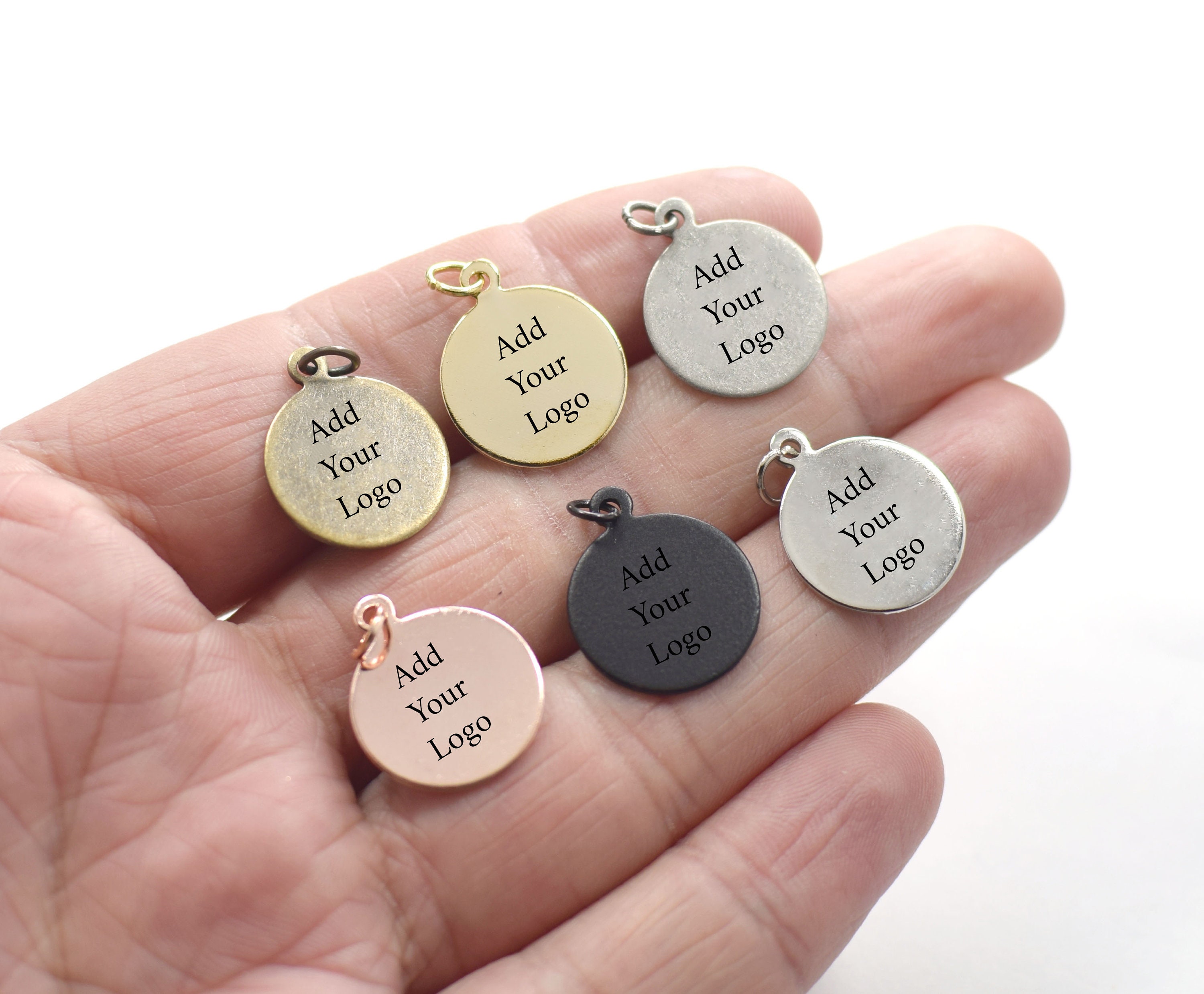 Custom Jewelry Logo Charms -personalized Logo Charms -jewelry Tag ...