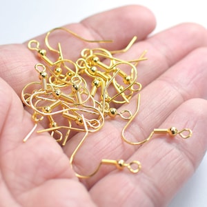 16 x 20 mm , Gold Tone Earings Hooks  Charms